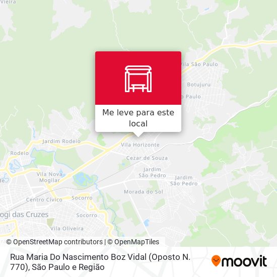 Rua Maria Do Nascimento Boz Vidal (Oposto N. 770) mapa