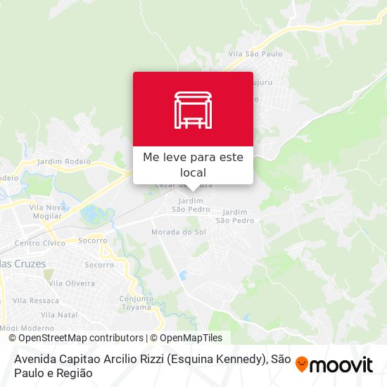 Avenida Capitao Arcilio Rizzi (Esquina Kennedy) mapa