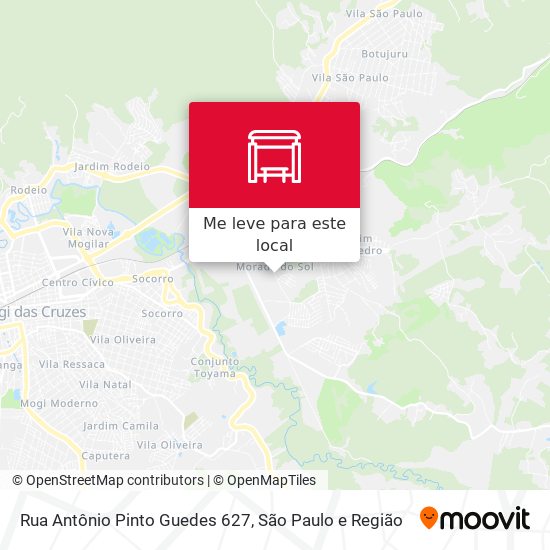 Rua Antônio Pinto Guedes 627 mapa