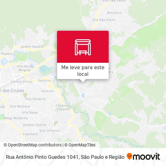 Rua Antônio Pinto Guedes 1041 mapa