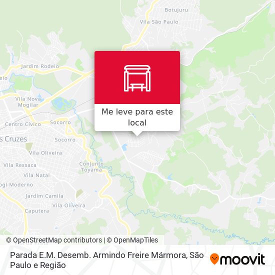 Parada E.M. Desemb. Armindo Freire Mármora mapa