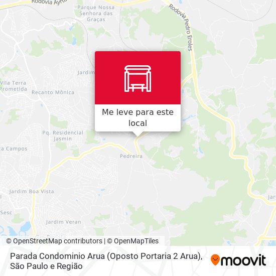 Parada Condominio Arua (Oposto Portaria 2 Arua) mapa