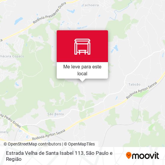 Estrada Velha de Santa Isabel 113 mapa