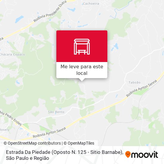 Estrada Da Piedade (Oposto N. 125 - Sitio Barnabe) mapa