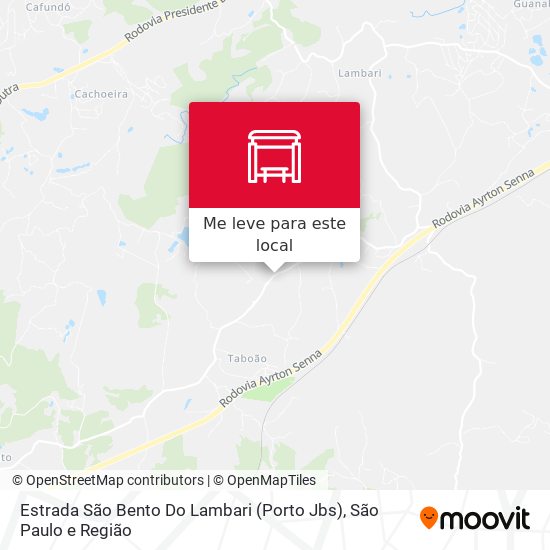 Estrada São Bento Do Lambari (Porto Jbs) mapa