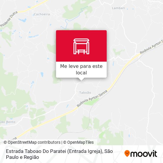 Estrada Taboao Do Paratei (Entrada Igreja) mapa
