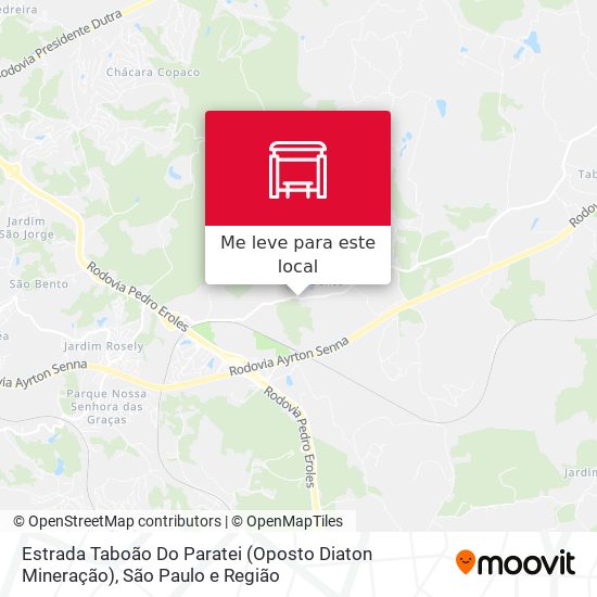 Estrada Taboão Do Paratei (Oposto Diaton Mineração) mapa