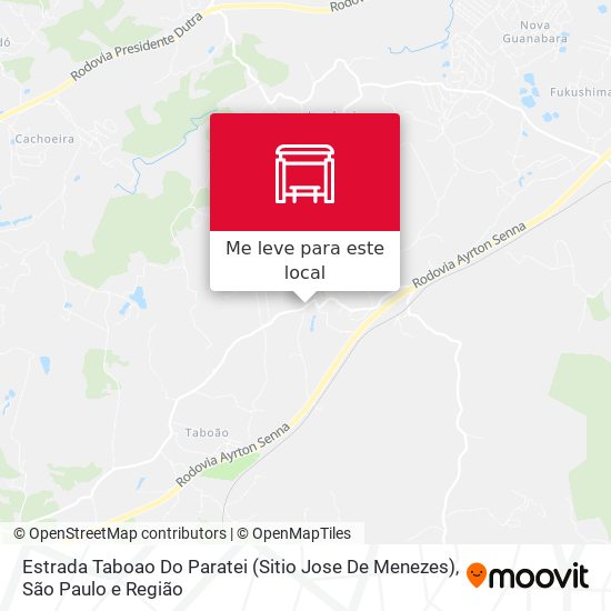 Estrada Taboao Do Paratei (Sitio Jose De Menezes) mapa