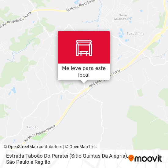 Estrada Taboão Do Paratei (Sitio Quintas Da Alegria) mapa