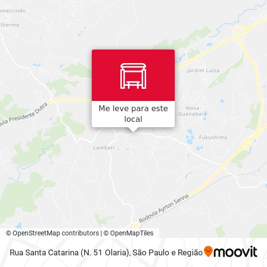 Rua Santa Catarina (N. 51 Olaria) mapa