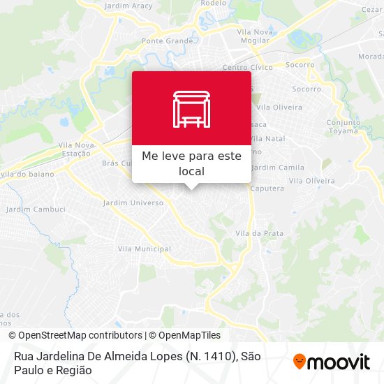 Rua Jardelina De Almeida Lopes (N. 1410) mapa