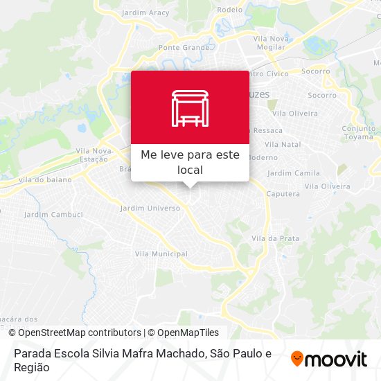 Parada Escola Silvia Mafra Machado mapa