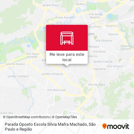 Parada Oposto Escola Silvia Mafra Machado mapa