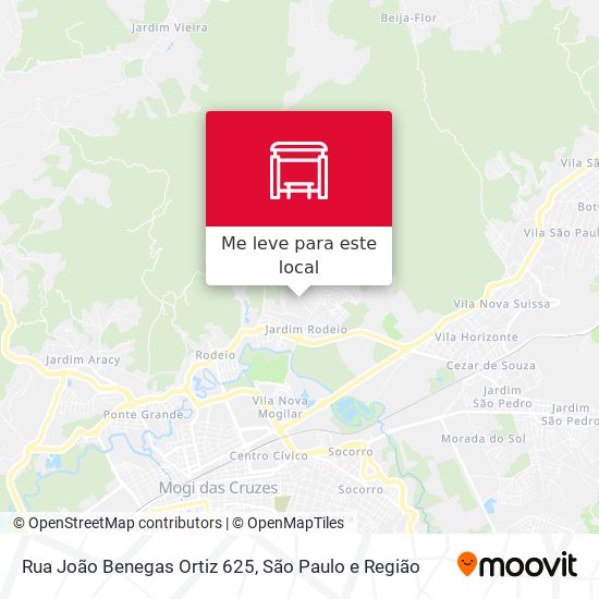 Rua João Benegas Ortiz 625 mapa