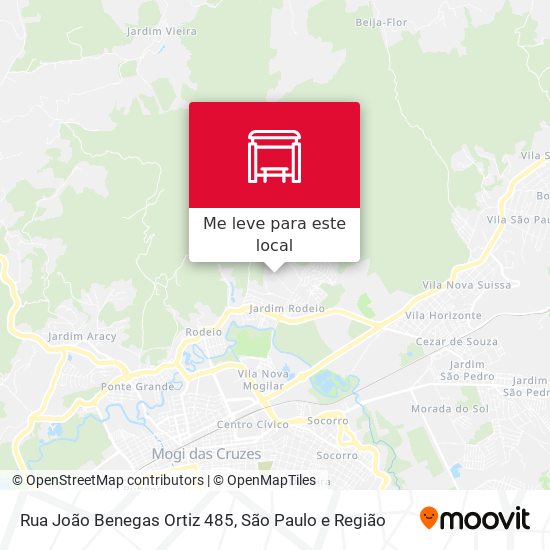 Rua João Benegas Ortiz 485 mapa