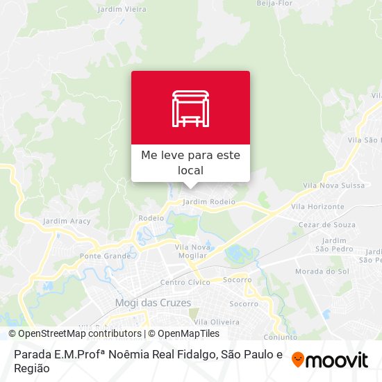 Parada E.M.Profª Noêmia Real Fidalgo mapa
