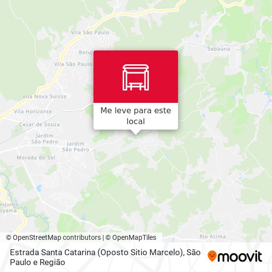Estrada Santa Catarina (Oposto Sitio Marcelo) mapa