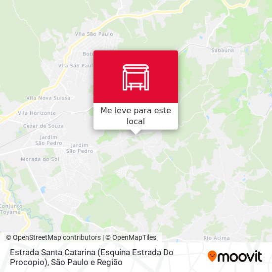 Estrada Santa Catarina (Esquina Estrada Do Procopio) mapa
