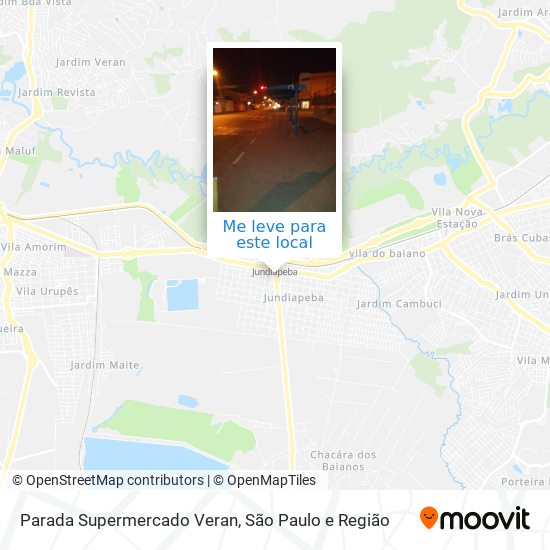 Parada Supermercado Veran mapa