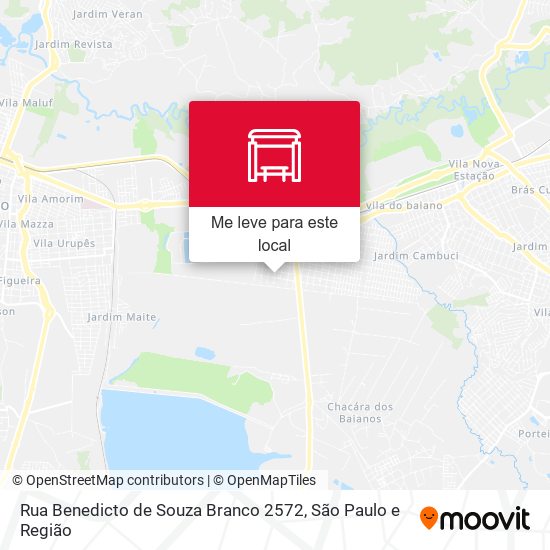 Rua Benedicto de Souza Branco 2572 mapa