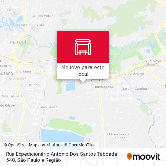 Rua Expedicionário Antonio Dos Santos Taboada 540 mapa