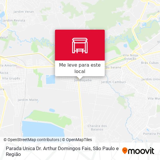 Parada Unica Dr. Arthur Domingos Fais mapa