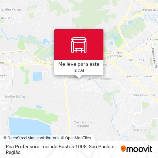 Rua Professora Lucinda Bastos 1008 mapa