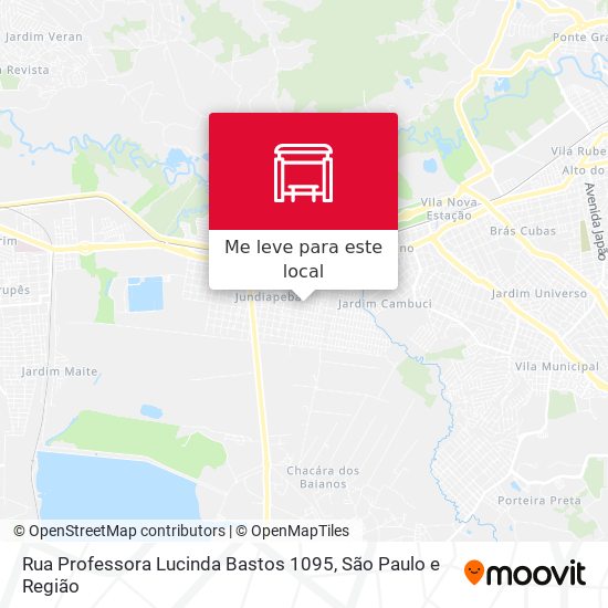 Rua Professora Lucinda Bastos 1095 mapa