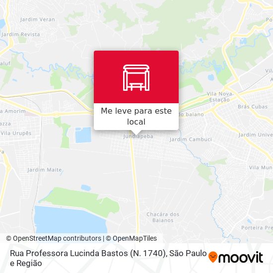 Rua Professora Lucinda Bastos (N. 1740) mapa