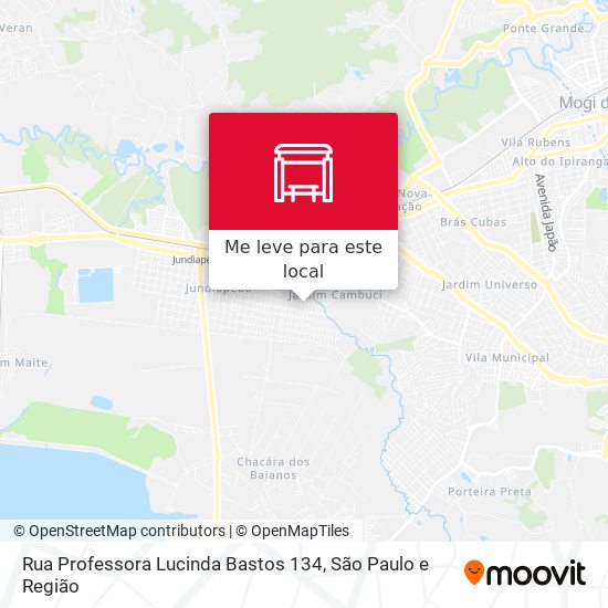 Rua Professora Lucinda Bastos 134 mapa