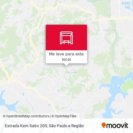 Estrada Kem Saito 205 mapa