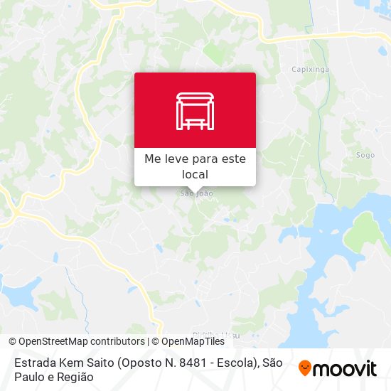 Estrada Kem Saito (Oposto N. 8481 - Escola) mapa