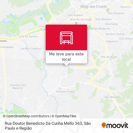 Rua Doutor Benedicto Da Cunha Mello 363 mapa