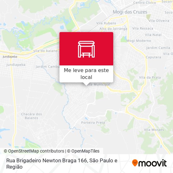 Rua Brigadeiro Newton Braga 166 mapa