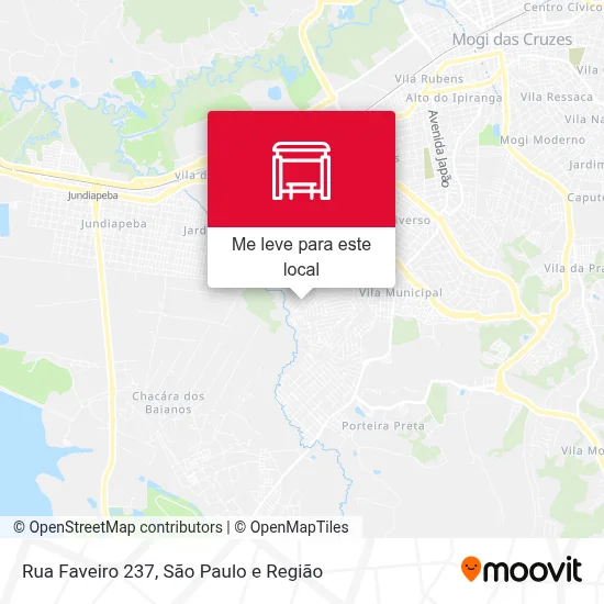 Rua Faveiro 237 mapa