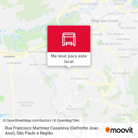 Rua Francisco Martinez Casanova (Defronte Joao Assi) mapa