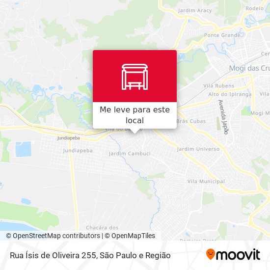 Rua Ísis de Oliveira 255 mapa