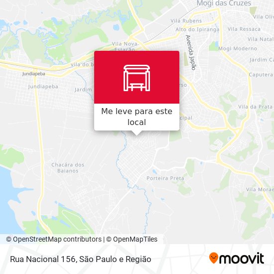 Rua Nacional 156 mapa