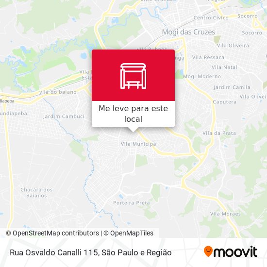 Rua Osvaldo Canalli 115 mapa