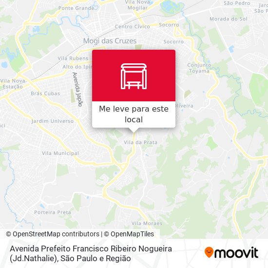 Avenida Prefeito Francisco Ribeiro Nogueira (Jd.Nathalie) mapa