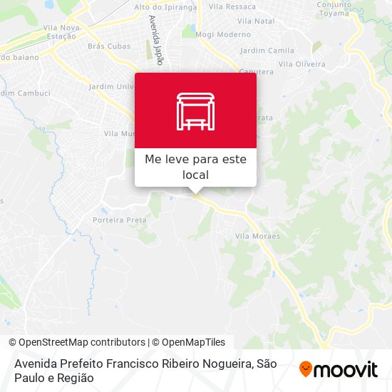 Avenida Prefeito Francisco Ribeiro Nogueira mapa