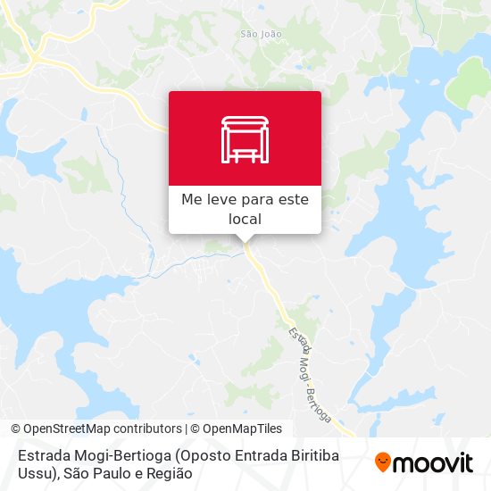 Estrada Mogi-Bertioga (Oposto Entrada Biritiba Ussu) mapa
