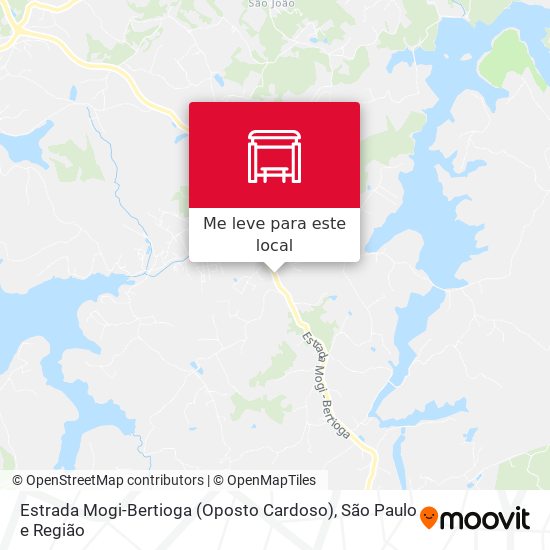 Estrada Mogi-Bertioga (Oposto Cardoso) mapa