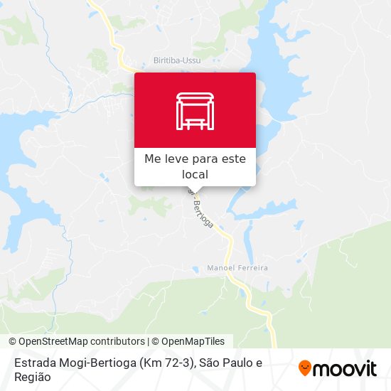 Estrada Mogi-Bertioga (Km 72-3) mapa