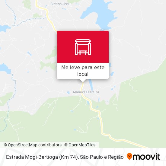 Estrada Mogi-Bertioga (Km 74) mapa