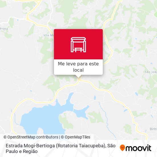Estrada Mogi-Bertioga (Rotatoria Taiacupeba) mapa