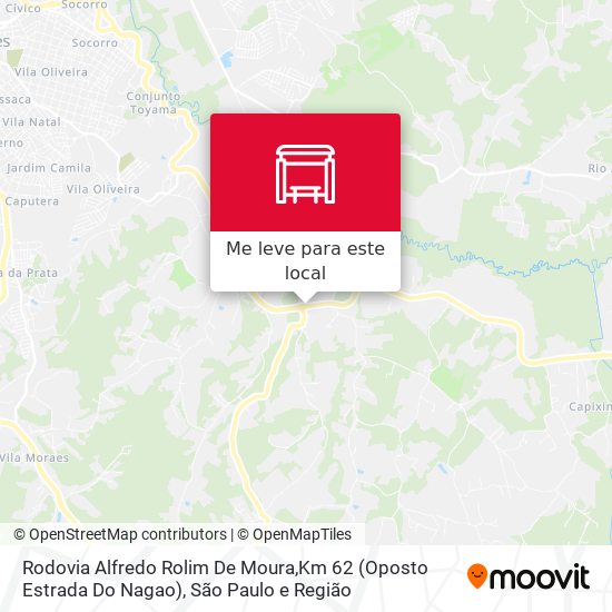 Rodovia Alfredo Rolim De Moura,Km 62 (Oposto Estrada Do Nagao) mapa