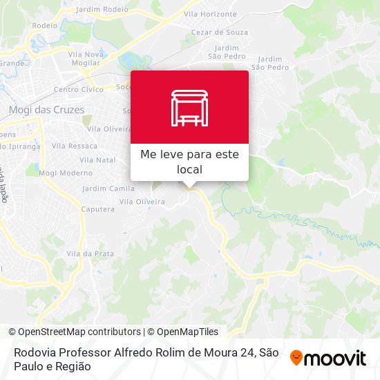 Rodovia Professor Alfredo Rolim de Moura 24 mapa