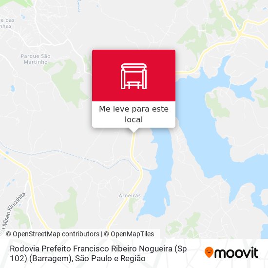 Rodovia Prefeito Francisco Ribeiro Nogueira (Sp 102) (Barragem) mapa