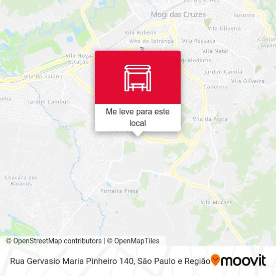 Rua Gervasio Maria Pinheiro 140 mapa